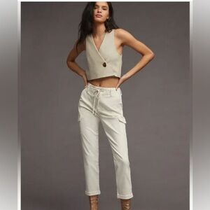 Paige Christy Mid Rise Straight Cargo Utility Jeans Pants 
New, never worn